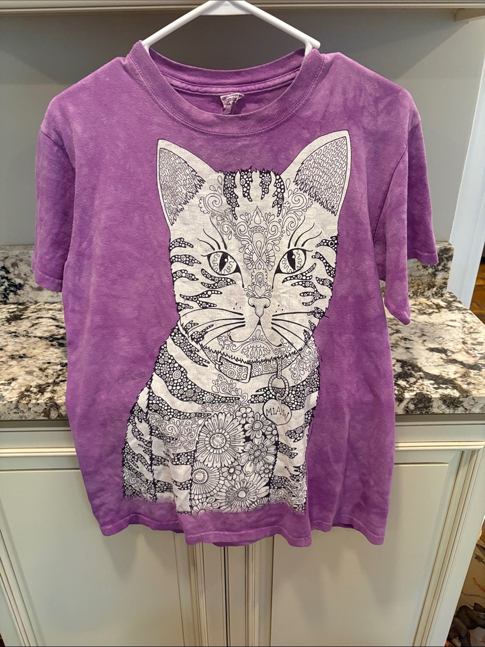 Purple Cat Graphic Tee -